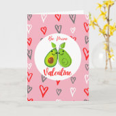 Be Mine - Avo - Avocado Lover Valentijn Kaart (Gele Bloem)