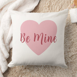 Be Mine Blush Heart Valentine's Day  Kussen