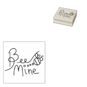 Be Mine Bumblebee Rubberstempel (Gestempeld)