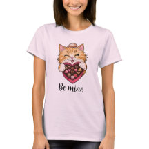 Be Mine Cat: Valentijnsdag Kawaii Cat met Snoep