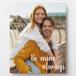 Be Mine Couple Foto Valentijnsdag Typografie Fotoplaat