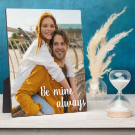 Be Mine Couple Foto Valentijnsdag Typografie Fotoplaat