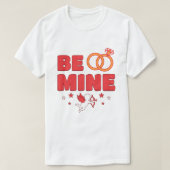 Be Mine, Cute cupid Valentines  T-shirt (Design voorkant)