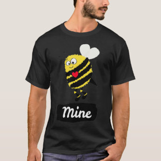 Be Mine Cute Funny Bee Bumblebee Honeybee Valentin T-shirt