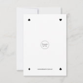 BE MINE Dansende Queen Las Vegas Style Valentijn Bedankkaart (Achterkant)