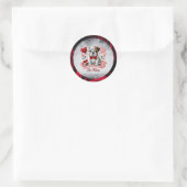 Be Mine English Bulldog Valentijn Stickers (Tas)