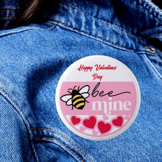 Be Mine: Gelukkige Valentijnsdag Button