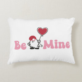 Be Mine Gnome met hartballon Accent Kussen