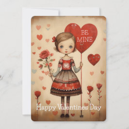 Be Mine Happy Valentijnsdag vakantie Kaart