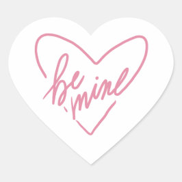 BE MINE HART STICKER
