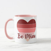 BE MINE hartstrepen Mok (Links)
