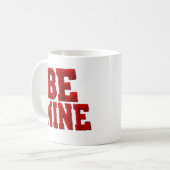 Be Mine Heart Love Coffee Cup Valentine's Day mug Koffiemok (Voorkant links)