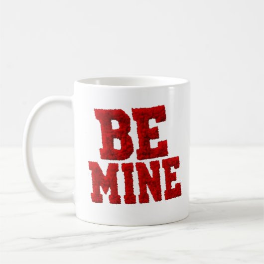 Be Mine Heart Love Coffee Cup Valentine's Day mug Koffiemok (Links)
