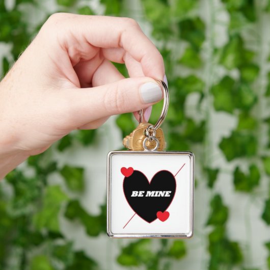 "BE MINE" HEART SLEUTELHANGER (Hand)