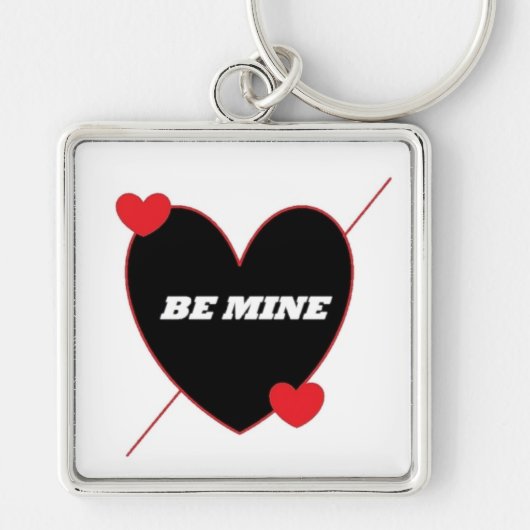 "BE MINE" HEART SLEUTELHANGER (Voorkant)