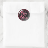 BE MINE & HEARTS van SHARON SHARPE Ronde Sticker (Tas)