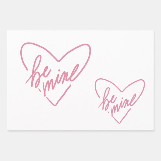 BE MINE INPAKPAPIER VEL (Voorkant)