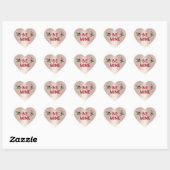BE MINE Little Honeybees Pink Heart Valentine Love Hart Sticker (Vel)