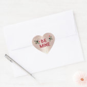 BE MINE Little Honeybees Pink Heart Valentine Love Hart Sticker (Envelop)