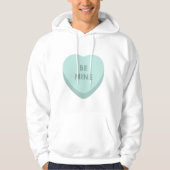 Be Mine Love Shape Valentine Quotes Hoodie (Voorkant)