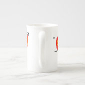 Be Mine Love You Two Red Hearts Valentijn Porselein Kop (Achterkant)