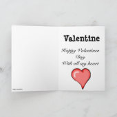 Be Mine Lovebirds Valentijnsdag Kaart (Binnen)