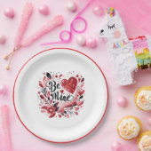 Be Mine Paper Plate Papieren Bordje (Feest)