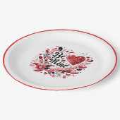 Be Mine Paper Plate Papieren Bordje (Gekanteld)