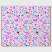 Be Mine Pastel Heart beroemd gemaakt door Star Lav Cadeaupapier (Vlak)