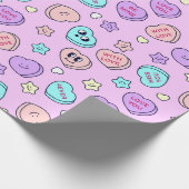 Be Mine Pastel Heart beroemd gemaakt door Star Lav Cadeaupapier (Hoek)