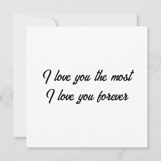 Be Mine Personalized Flat Card (Achterkant)