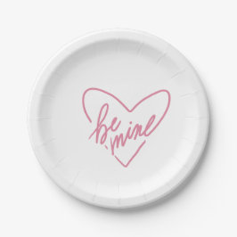 BE MINE PLATE PAPIEREN BORDJE
