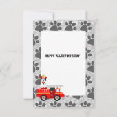 Be Mine Puppy Valentijn 3.5 "x5" Flat Wenskaart Kaart (Achterkant)