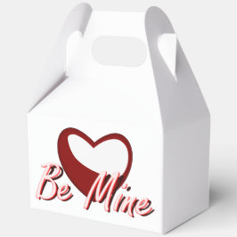 "Be Mine" Red Heart Favoriet Box Bedankdoosjes