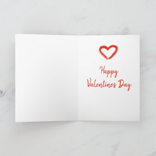 Be Mine Red Valentijns's Heart On Black Feestdagen Kaart (Binnen)