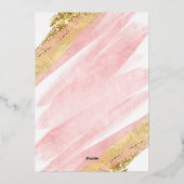 Be Mine Roze Faux Glitter Folie Vakantie Kaart (Achterkant)