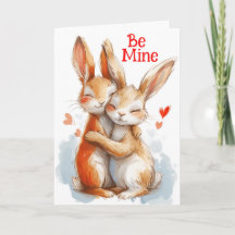 Be Mine: Schattige konijntjes knuffelen