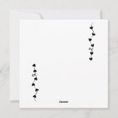 BE MINE - Schattigee gepersonaliseerde moderne Val Feestdagenkaart (Achterkant)