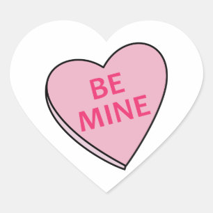 BE MINE SNOEP HART STICKER