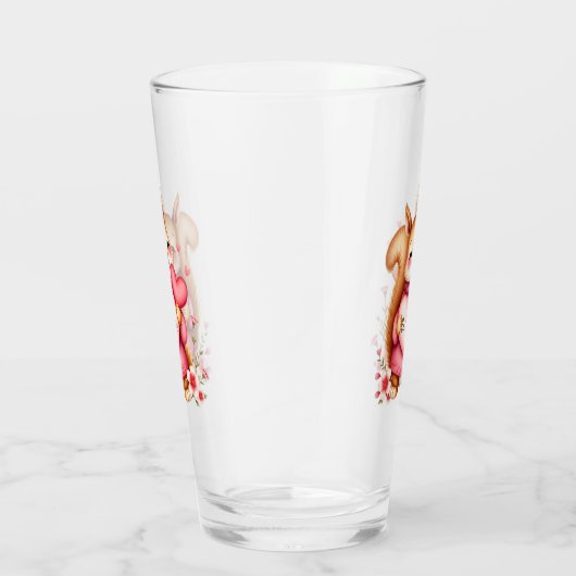 Be Mine Squirrel Holding A Heart  Glas (Rechts)