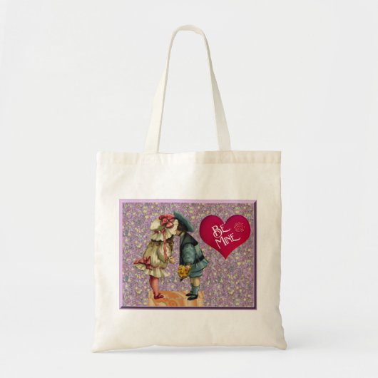"Be Mine" Sweet Nostalgische Valentijn Tote Bag (Voorkant)