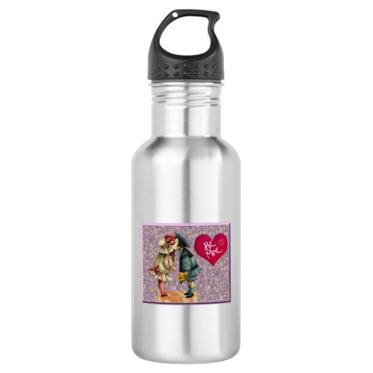 "Be Mine" Sweet Nostalgische Valentijn Waterfles (Voorkant)