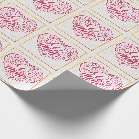 Be Mine"  tekst: Happy Valentine's Day Cadeaupapier (Hoek)