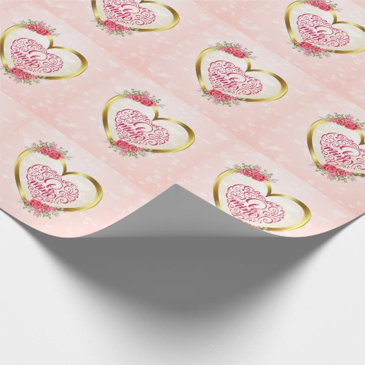 Be Mine"  tekst: Happy Valentine's Day Cadeaupapier (Hoek)