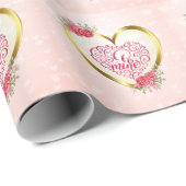 Be Mine" tekst: Happy Valentine's Day Cadeaupapier (Rol Hoek)