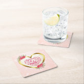 Be Mine" tekst: Happy Valentine's Day Kartonnen Onderzetters (Insitu)