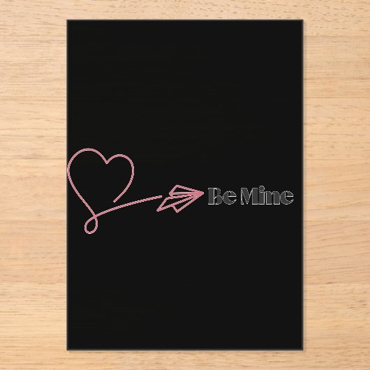 Be Mine: The Romantic Express Acryl Uitnodigingen (Voorkant)