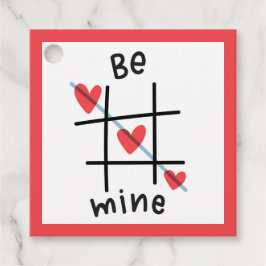 Be Mine Tic Tac Toe Valentijnsdag Gift Label