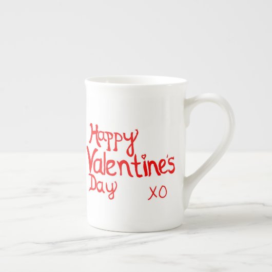 Be Mine Valentijn Bone China Heart Mok (Rechts)