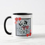 "Be Mine Valentijn Dalmatische Puppy Coffee Mok (Links)